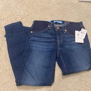 7 for All Mankind Ankle Skinny Maternity Jeans